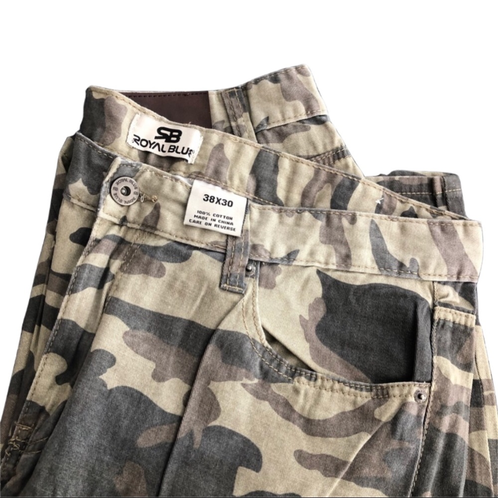 Royal Blue Apparel Camo Men’s pant. 38 x 30